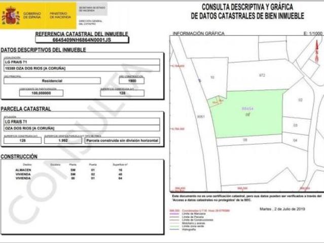 Casa adosada Venta Oza Cesuras, Frais Oza dos Ríos