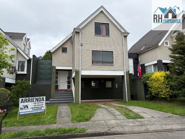 Casa Amplia 3D, 3B en Arriendo en Lomas de Mirasur, Cercano a Líder Barrio Inglés, Temuco