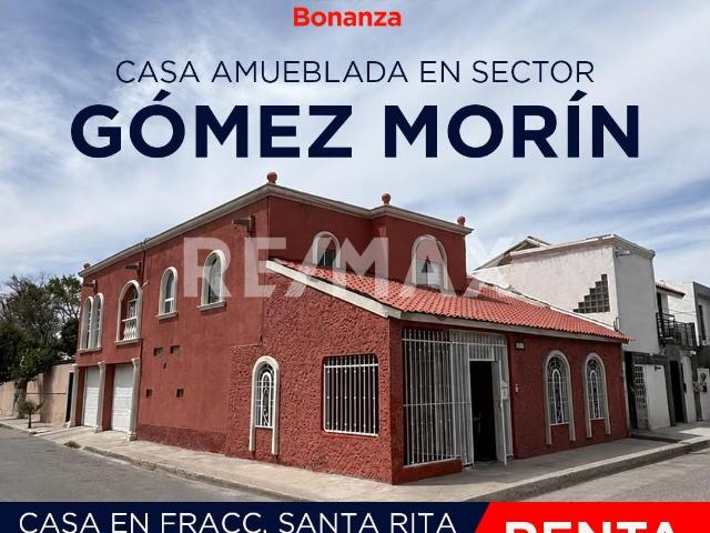 CASA AMUEBLADA EN FRACC. SANTA RITA