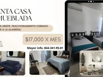 CASA AMUEBLADA EN RAMOS ARIZPE