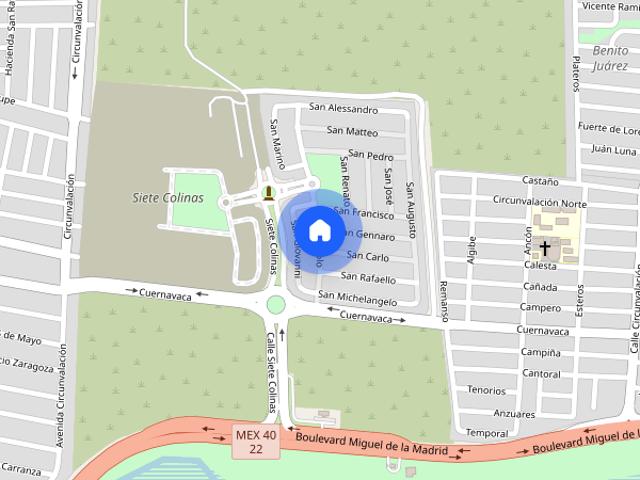 Casa amueblada en renta en siete colinas