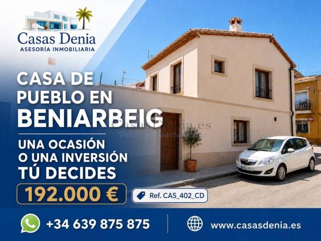 Casa chalet en Venta en Beniarbeig