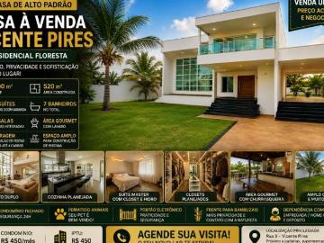 Casa com 800 m² e 4 quartos à venda em Vicente Pires Rua 3 RESIDENCIAL FLORESTA