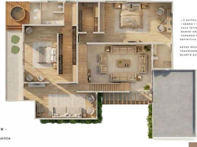 Casa com 1000 m² terreno, 4 quartos à venda no Condomínio Vitória Golf