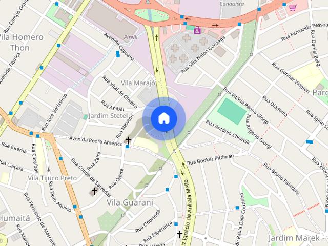 Casa com 1 dormitório para alugar, 40 m² Jardim do Estádio Santo André/SP