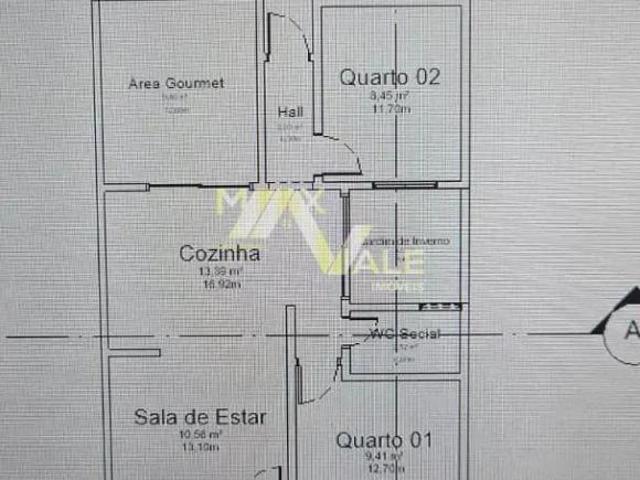 Casa com 3 dormitórios à venda, 84 m² por R$ 530.000 Residencial Parque dos Sinos Jacareí/SP