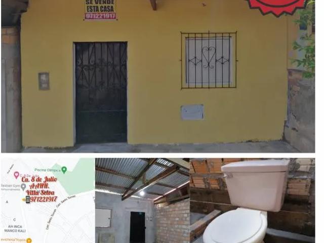 CASA CON TÍTULO DE PROPIEDAD A 5 MIN. DEL AEROPUERTO DE IQUITOS