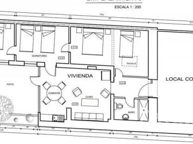 CASA con Comercio | 3 Dormitorios por 82000. 00 en Linares