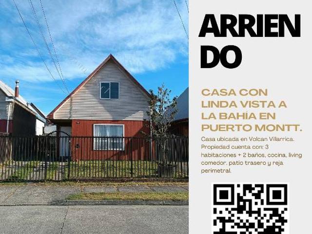 Casa con hermosa vista a la bahía de Puerto Montt