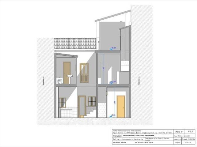 CASA CON PROYECTO DE OBRA AUTORIZADO JUNTO AL PASEO DE LOS TRISTES. ALBAYCIN!