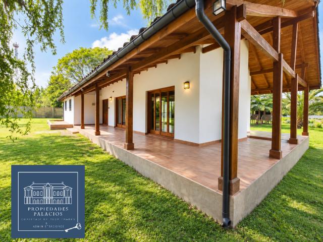 Casa de campo, piscina, 3d 2b terreno 3.600 mt2