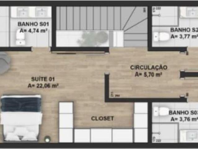 Casa de Condomínio com 3 Suítes no Bairro Vila Assunção Poa/RS
