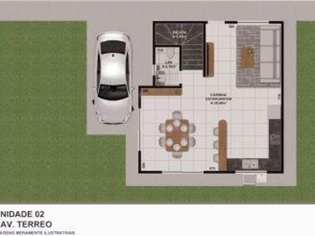 Casa de Condomínio para venda em Novo Mundo de 140.75m² com 3 Quartos, 3 Suites e 2 Garagens