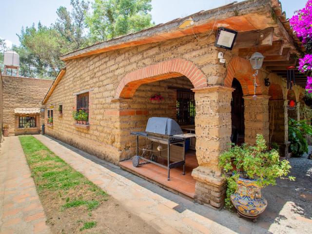 Casa de 1 nivel en condominio con jard?n y chimeneas ? Topilejo, Tlalpan, CDMX