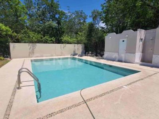 Casa de 2 recamara sin muebles en renta Jardines Mayakoba Playa del Carmen P4616