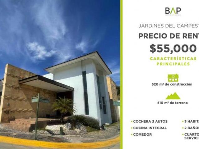 Casa de 410 m² con 3 recámaras en venta y renta en Jardines del Campestre