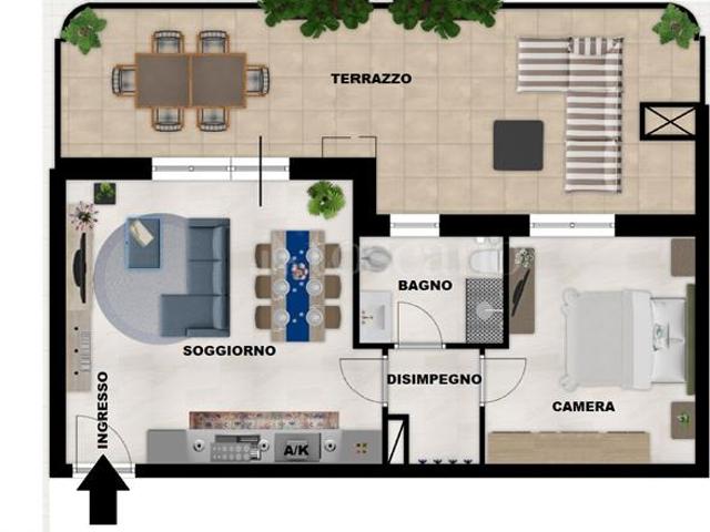 Casa di 50 mq a Battistini, Torrevecchia Roma