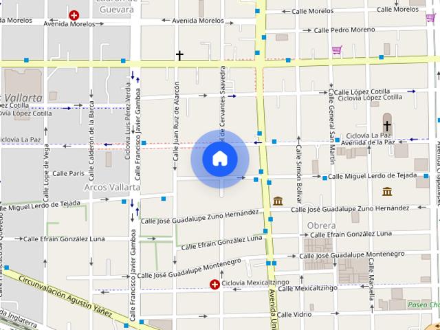 Casa disponible en renta en Calle Miguel de Cervantes Saavedra #184, Colonia Americana, C.P. 44160