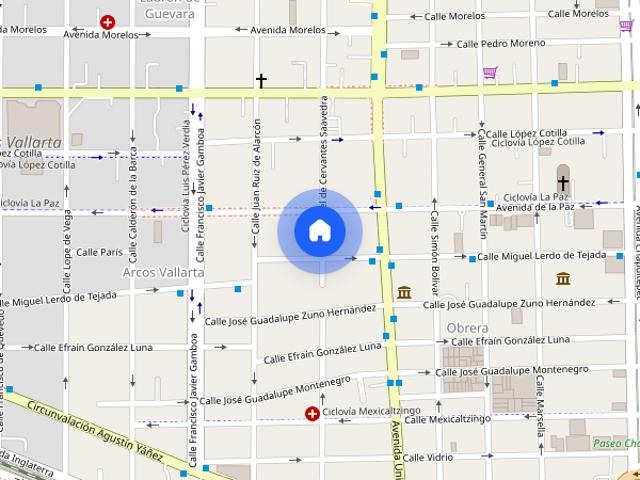 Casa disponible en renta en Calle Miguel de Cervantes Saavedra #184, Colonia Americana, C.P. 44160