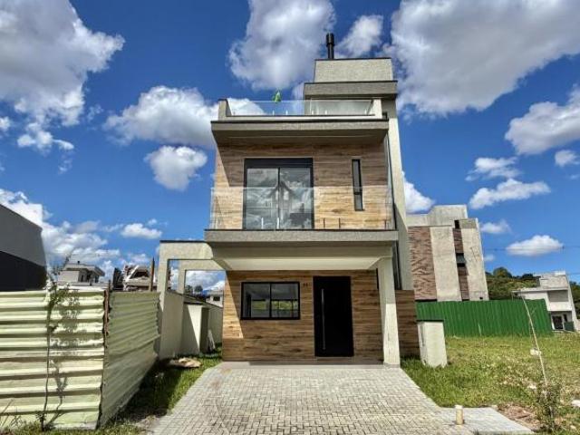 Casa em Condomínio para Venda em Curitiba, Santa Cândida, 3 dormitórios, 3 suítes, 4 banheiros, 2 va