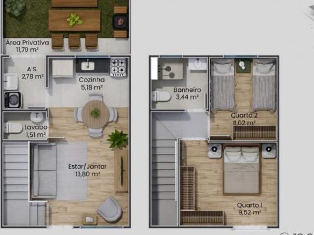 Casa em Jardim Santa Esmeralda, Hortolândia/SP de 54m² 2 quartos à venda por R$ 349.900,00