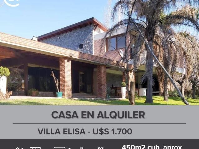 Casa en alquiler en Villa elisa