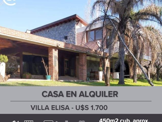 Casa en alquiler en Villa elisa