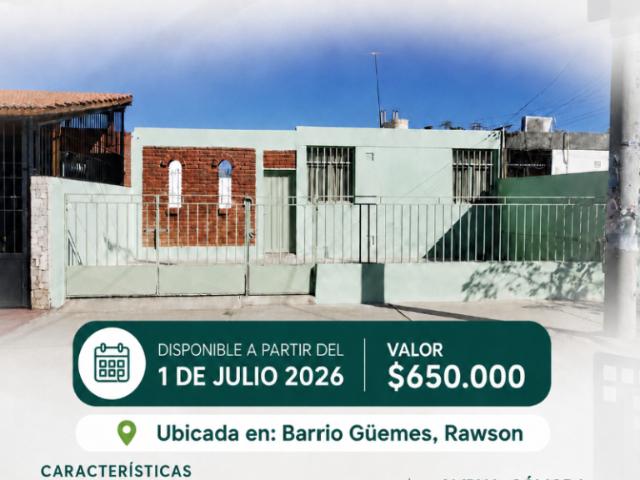 Casa En Alquiler. Rawson