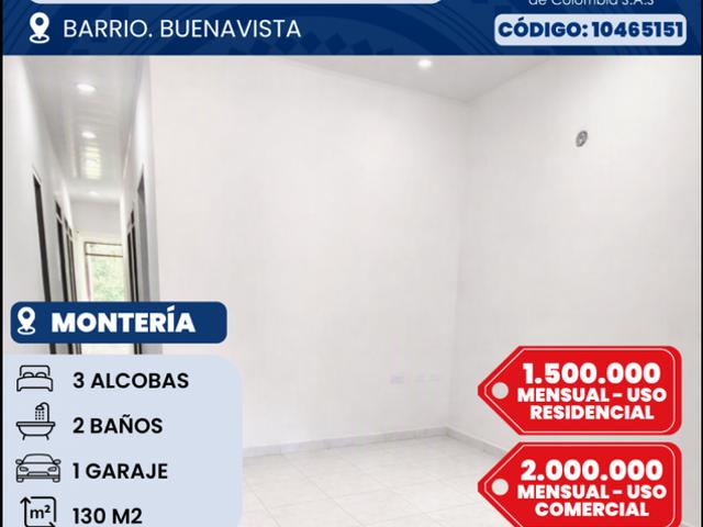 Casa en arriendo Calle 61a, La Castellana, Comuna 8, Perímetro Urbano Montería, Centro, Córdoba, Rap Caribe, 230002, Colombia