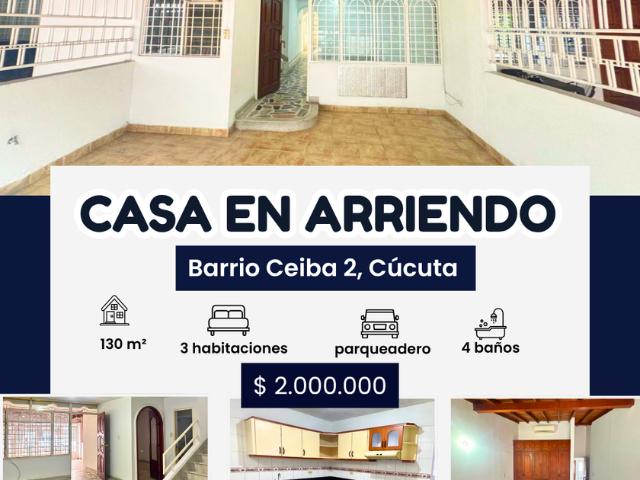 Casa en arriendo Ceiba 2, Avenida 8 Este, Barrio Ceiba 2, Cúcuta, Norte De Santander, Colombia