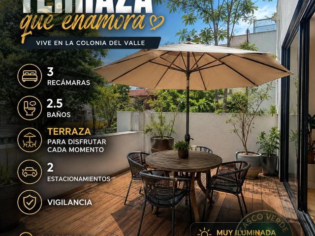 Casa en Condominio con Terraza, Del Valle