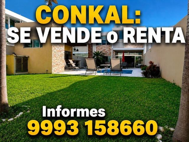 renta / venta conkal: alto nivel de desarrollo residencial