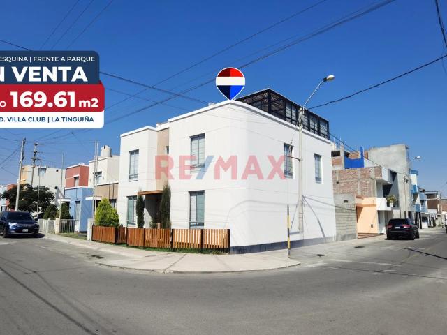 Casa En Esquina Frente A Parque | Condominio Villa Club | La Tinguiña, Ica