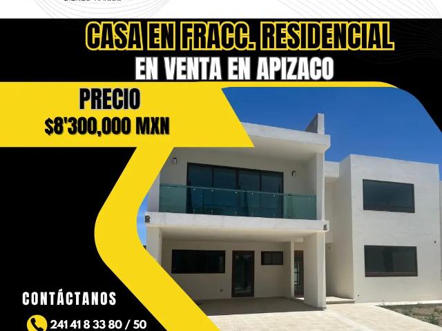 Casa en fracc. Residencial y privado en venta en Apizaco
