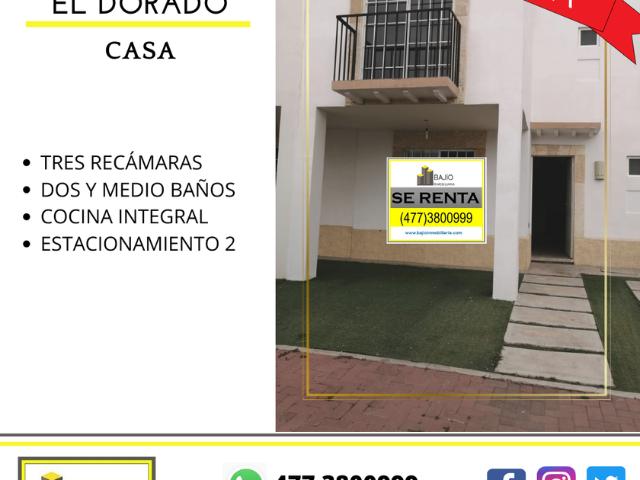 Casa en fraccionamiento en renta El Dorado, Boulevard Aeropuerto Sm Blvd, Colonia El Dorado, Fracciones De El Alto, León, Guanajuato, México