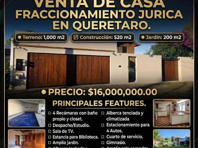 Casa en fraccionamiento en renta Jurica, Santiago De Querétaro, Querétaro, México