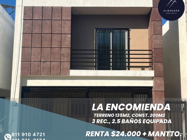 Casa en fraccionamiento en renta La Encomienda, Sector Palacio Real, Del Azúcar, Joyas De Anahuac, Ciudad General Escobedo, Nuevo León, México