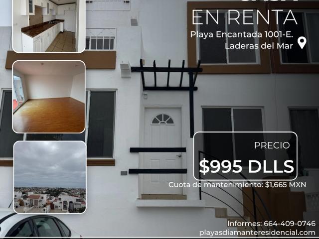 Casa en fraccionamiento en renta Playa Encantada 1001 e, Laderas Del Mar, Tijuana, Baja California, México