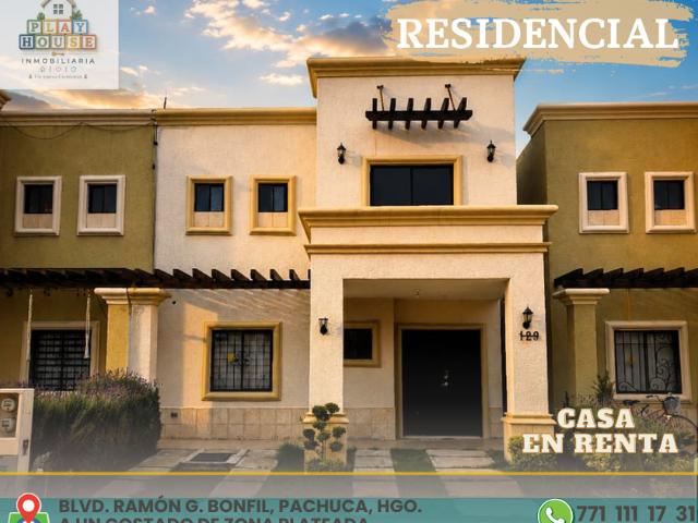 Casa en fraccionamiento en renta Provenza Residencial, Boulevard Ramón G. Bonfil, San Carlos, Pachuca De Soto, Estado De Hidalgo, México
