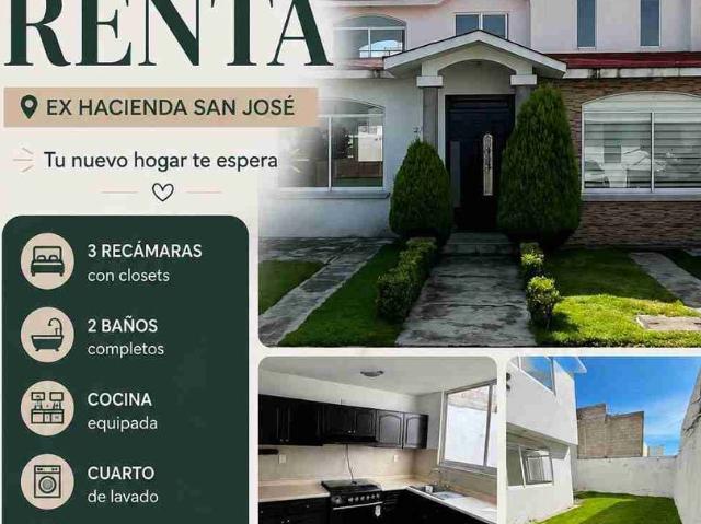 Casa en fraccionamiento en renta Rinconada De Terrateniente, San Jose, San Mateo Otzacatipan, Estado De México, México
