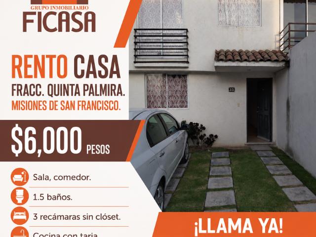 Casa en fraccionamiento en renta San Jacinto, Cuautlancingo, Puebla, 72680, México