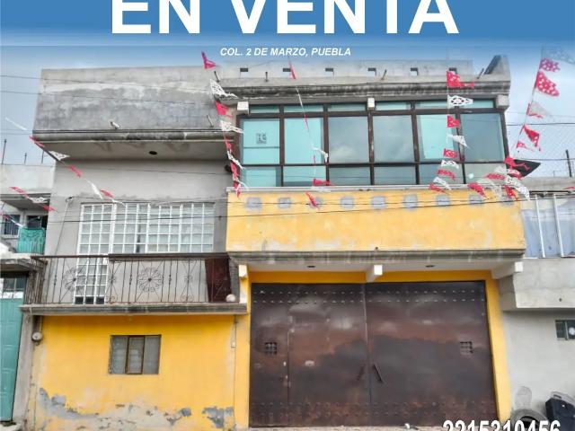 CASA EN LIQUIDACION EN COL. 2 DE MARZO, PUEBLA, A 10MIN DE PARQUE INDUSTRIAL 2000, PRECIO NEGOCIABLE
