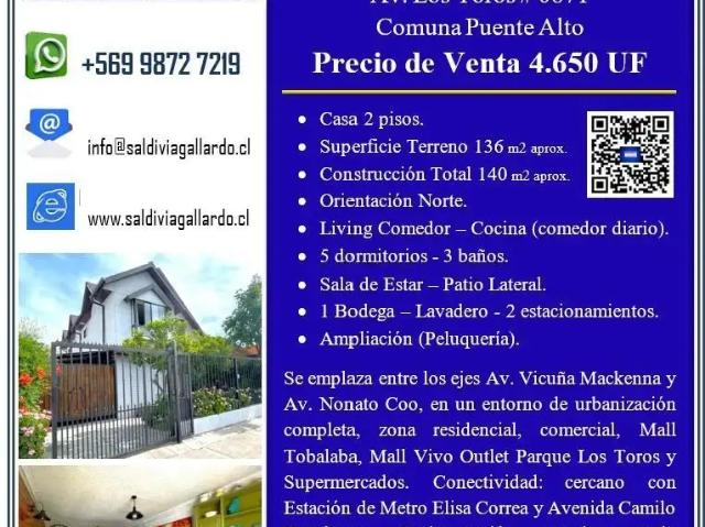 Casa en Puente Alto
