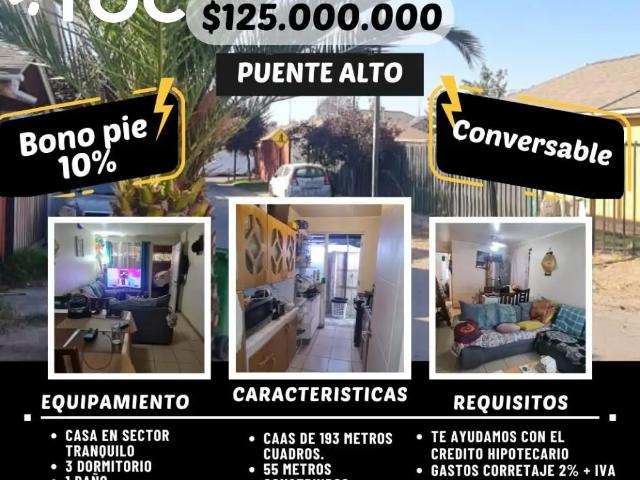 Casa en Puente Alto
