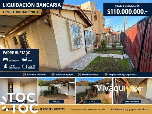 Casa en Padre Hurtado