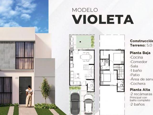 Casa en preventa de 2 niveles con 2 recámaras y amenidades