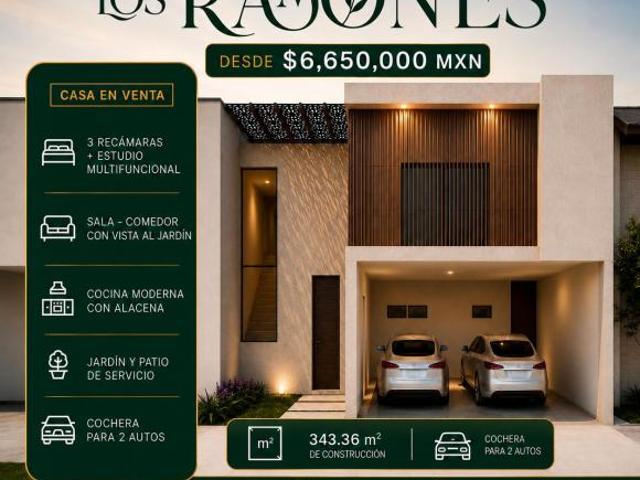Casa en Preventa | Recámara en Planta Baja | Privada Los Ramones | Norte de Saltillo