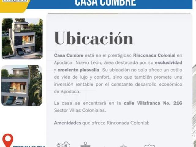 Casa en Preventa Villas Coloniales en Rinconada Colonial Apodaca