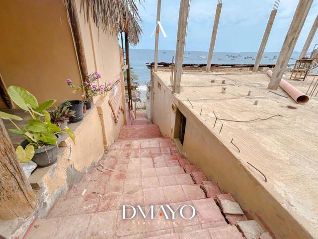 Casa en primera fila, las pocitas con titulo de propiedad, en venta como terreno