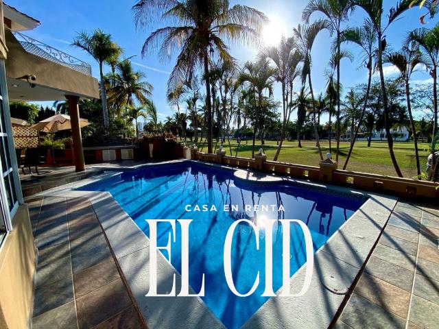 ⭐️CASA EN RENTA AMUEBLADA EN EL CID CON ALBERCA
